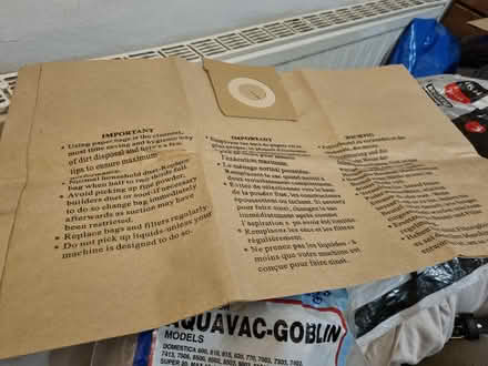 Photo of free 1 x HS 44 vacuum bag for Goblin (HA0) #2