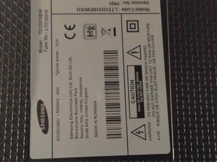 Photo of free Samsung tv (Great Boughton CH3) #2