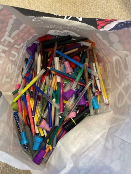 Photo of free Large bag of pens pencils and stickers (Blacklands TN34) #1