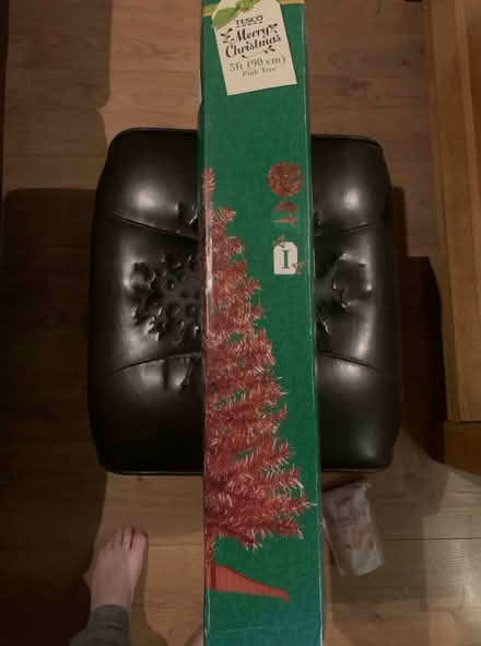 Photo of free 3ft Pink Christmas Tree (Ledsham CH66) #2