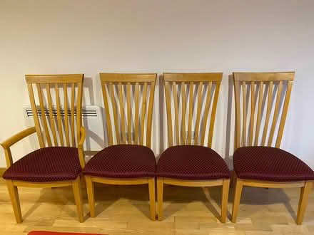 Photo of free 4 dining chairs (Colchester) #1