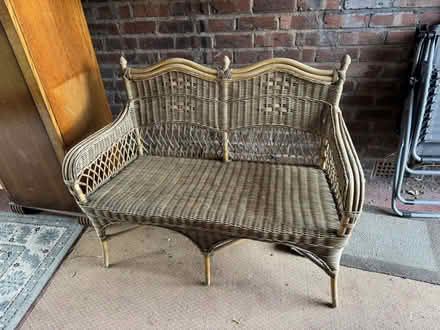 Photo of free 2 seater rattan sofa (Cheadle Hulme SK8) #1