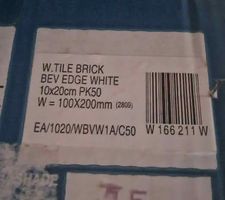 Photo of free White tiles 1.8 boxes (Loughton IG10) #1