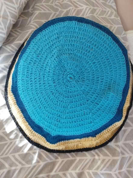 Photo of free Large cushion with crochet cover (Bournemouth BH4) #1