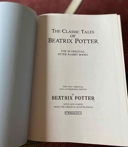 Photo of free Beatrix Potter complete collection, hardback book (Carlisle CA1) #2