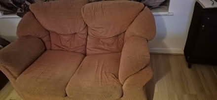 Photo of free Three red sofa and table (Parson's Heath CO4) #4