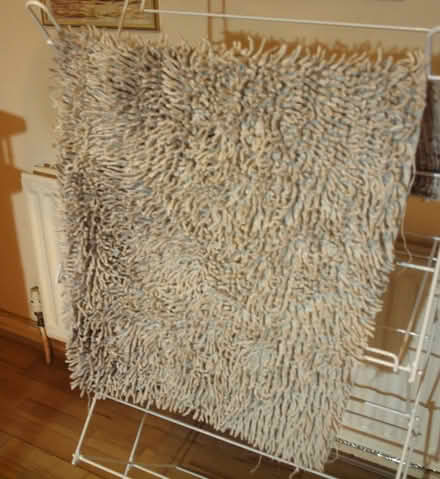Photo of free LARGE SHAGGY BATHROOM MAT - for a dog basket? (Oakwood LS8) #1