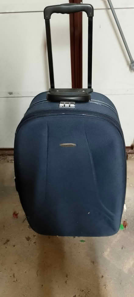 Photo of free Blue medium sized suitcase (Emmbrook RG41) #2