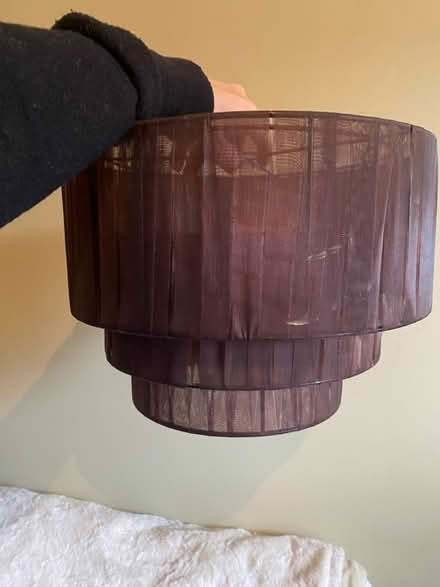 Photo of free Brown ribbon tiered shade (Queens Park W10) #3