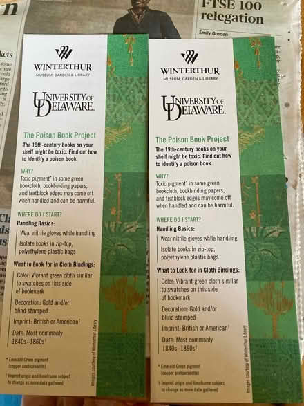 Photo of free Bookmarks to identify toxic books (Crockerton, BA12) #1