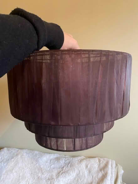 Photo of free Brown ribbon tiered shade (Queens Park W10) #1