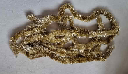 Photo of free large quantity of Tinsel - silver, gold, red/ white, green (Horndean PO8) #2