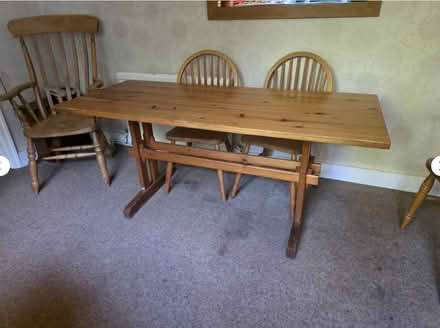 Photo of free Pine Table - Seats 6+ (KT11) #1