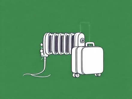 Photo of free electric heater and a suitcase on wheels (Kendal LA9) #1