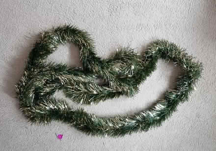 Photo of free large quantity of Tinsel - silver, gold, red/ white, green (Horndean PO8) #4