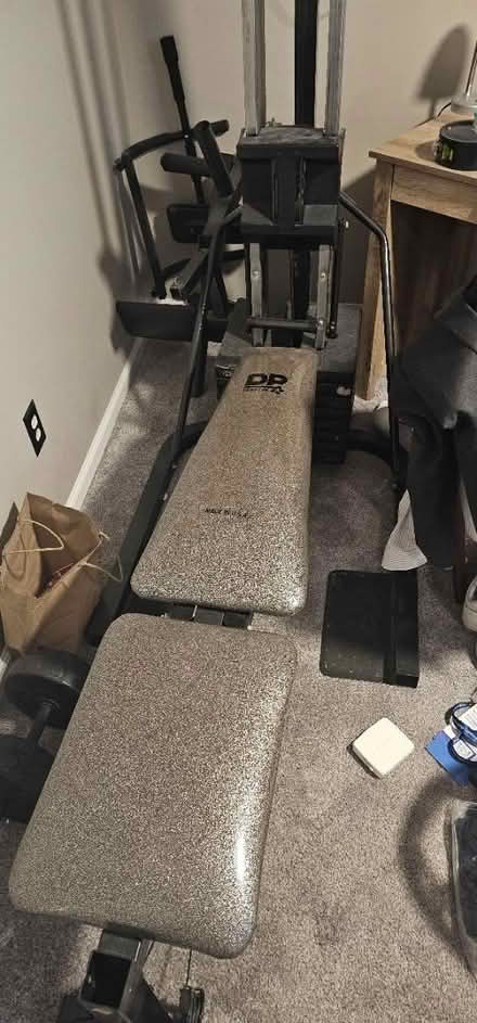 Photo of free Weight bench with weights (Near Menchville high School) #1