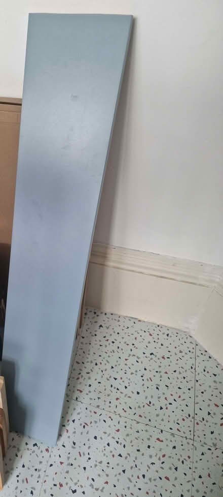 Photo of free Pieces of pine, piece of blue plinth (St Leonards TN38) #2