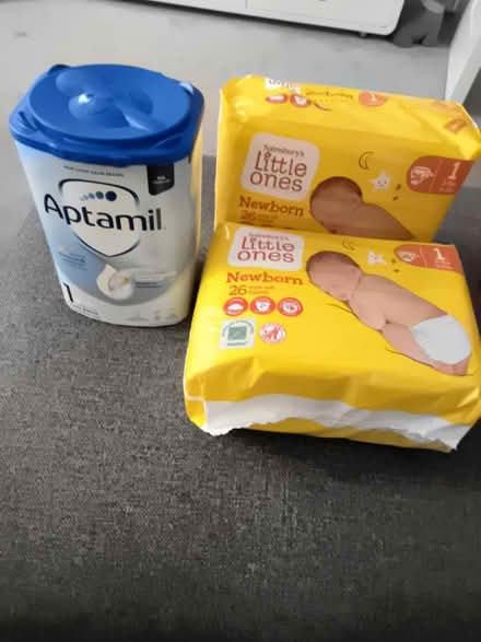Photo of free Baby milk powder and nappies (LU2) #1