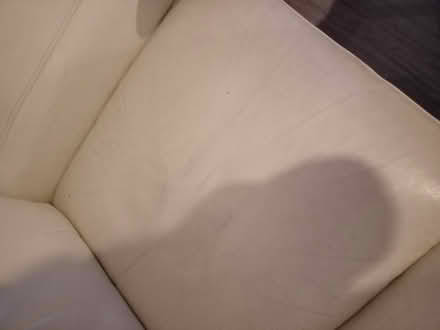 Photo of free Sofa 3 seater cream leather (Broomfield CM1) #2