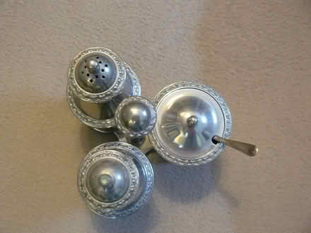 Photo of free Vintage silver plated cruet set & stand. Tarnished (Kempsey WR5) #2