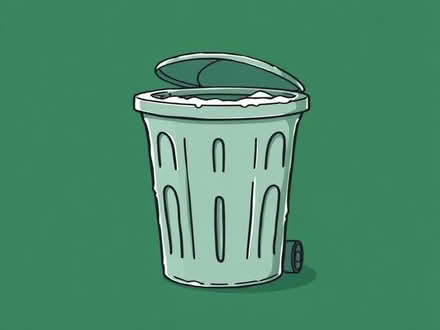 Photo of free Frozen plastic waste paper bin (Bathwick) (North Road) #1