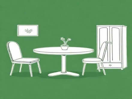 Photo of Dinning table and chairs set of two, coffee table and wardrobe (Central Preston PR1) #1