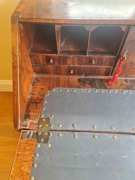 Photo of free Antique Flame Mahogany Bureau (Cam GL11) #3