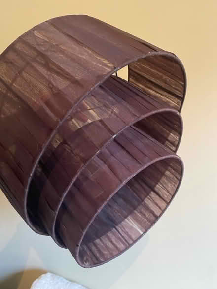 Photo of free Brown ribbon tiered shade (Queens Park W10) #2