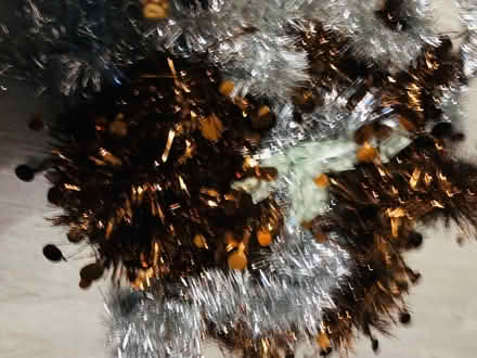 Photo of free Black Christmas tree and baubles (Coley RG1) #3