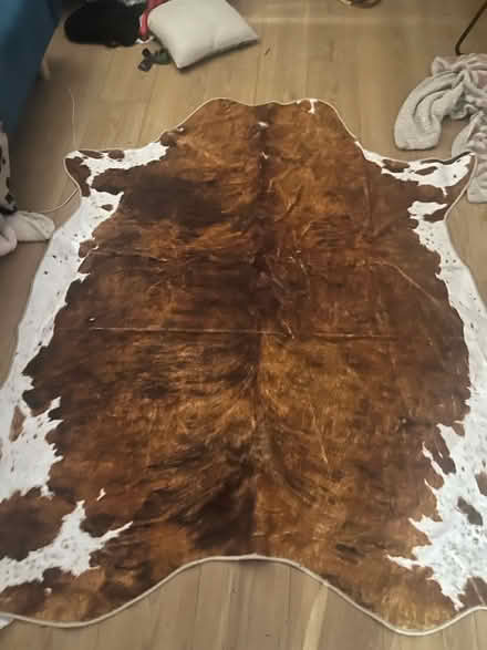 Photo of free Fake Large Cow Rug (Stretford) #2