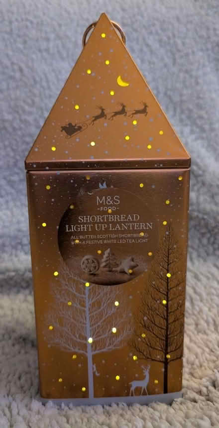 Photo of free Marks & Spencer Metal Christmas biscuit tin (Gleadless S14) #1