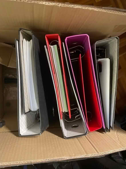 Photo of free 8 Ring binders and separators (Cambridge area) #1