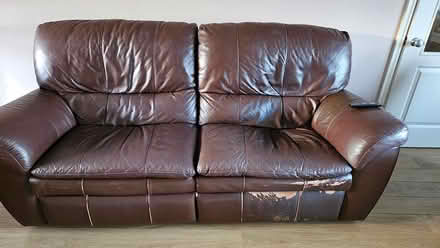 Photo of free Leather Chair and sofa (Collingham Leeds LS22) #2