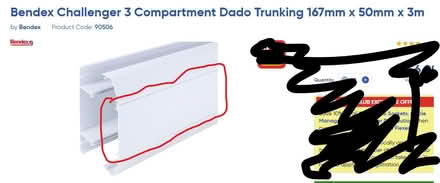 Photo of Dado trunking cover / capping (Allerton BD15) #1