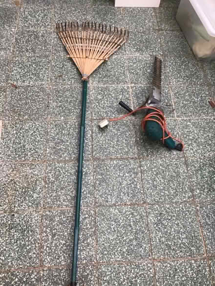 Photo of free Electric hedge cutter and lawn rake (Garden City OX5) #2
