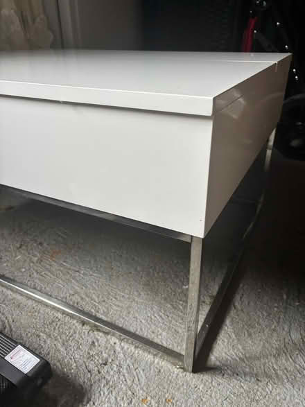 Photo of free White Coffee Table with storage (Braintree CM7) #2