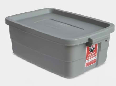 Photo of free Two Gray Rubbermaid Storage Bins (94002 Continentals/Ralston) #1