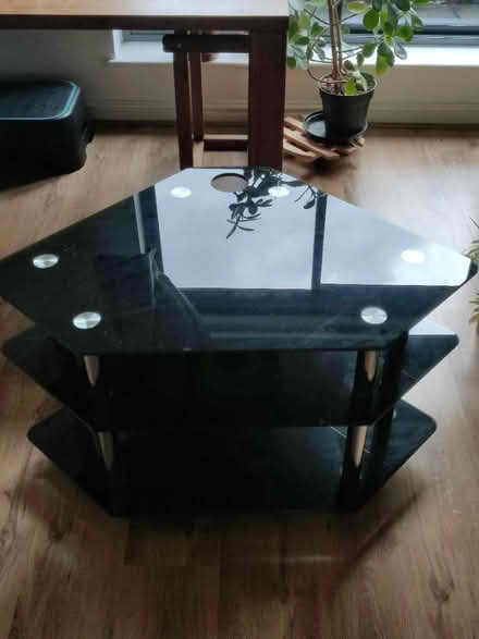 Photo of free TV stand glass (Stamford Brook tube, W6) #1