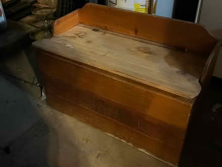 Photo of free Wood chest with cover (Flemington) #1