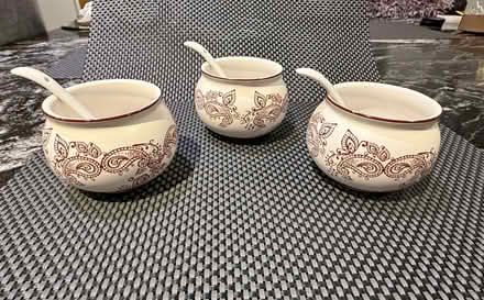 Photo of free Pickle pots with spoons (Bedford) #1