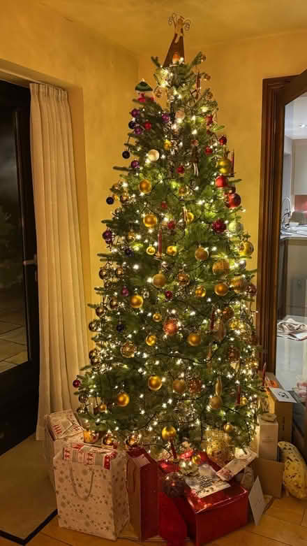 Photo of free A 6ft 3" artificial christmas tree with trimmings...... (Abraham Heights LA1) #1