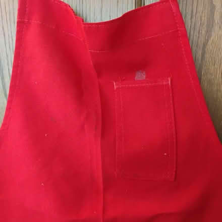 Photo of free Red Adult Sized Art Apron (Darien) #4