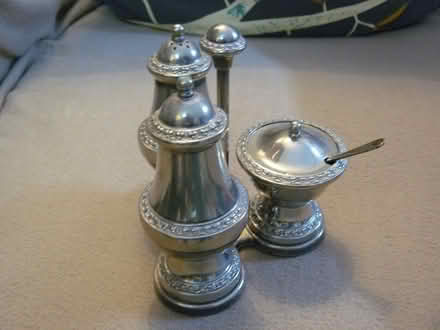 Photo of free Vintage silver plated cruet set & stand. Tarnished (Kempsey WR5) #1