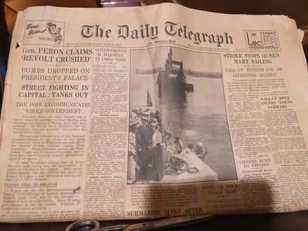 Photo of free Daily Telegraph June 17 1955 (Dutlas LD7) #1