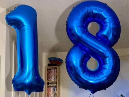 Photo of free Helium balloons 1 and an 8 (HX2) #1