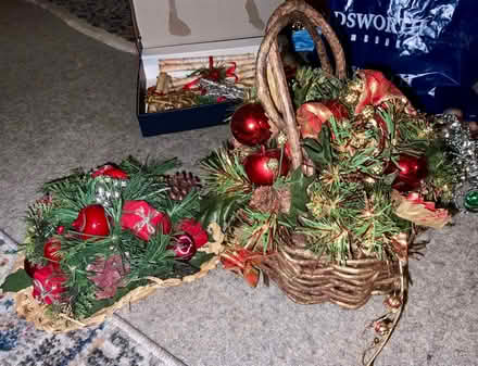 Photo of free Vintage Christmas Decorations…2 Baskets. (Kendal LA9) #1