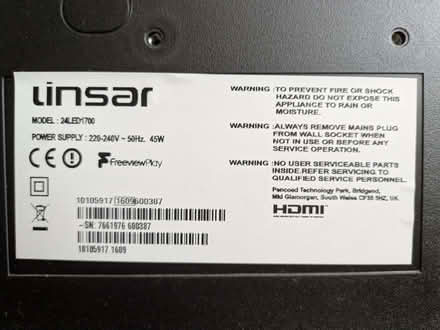 Photo of free 24 inch TV (Caldecott OX14) #1