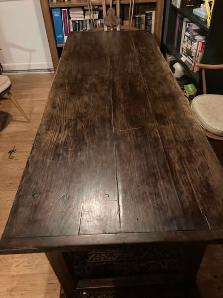 Photo of free Antique Oak Refectory Table 183cm long (South Oxfordshire RG4) #3