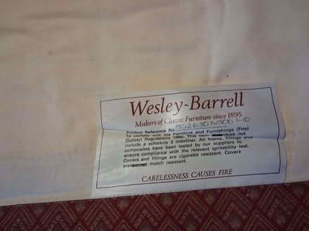 Photo of free Wesley Barrell sofa (Hope-under-Dinmore HR6) #2