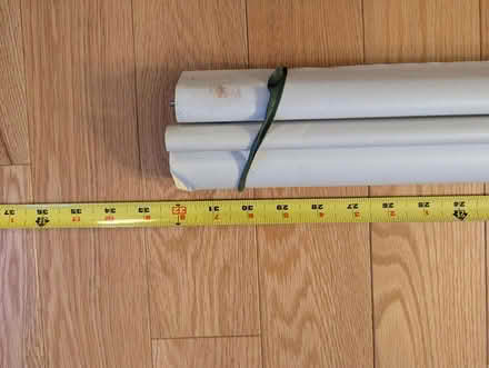 Photo of free 2 white roller blinds & bracket (Old Barrhaven) #2